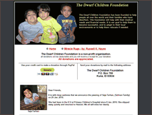 Tablet Screenshot of dwarfchildren.org